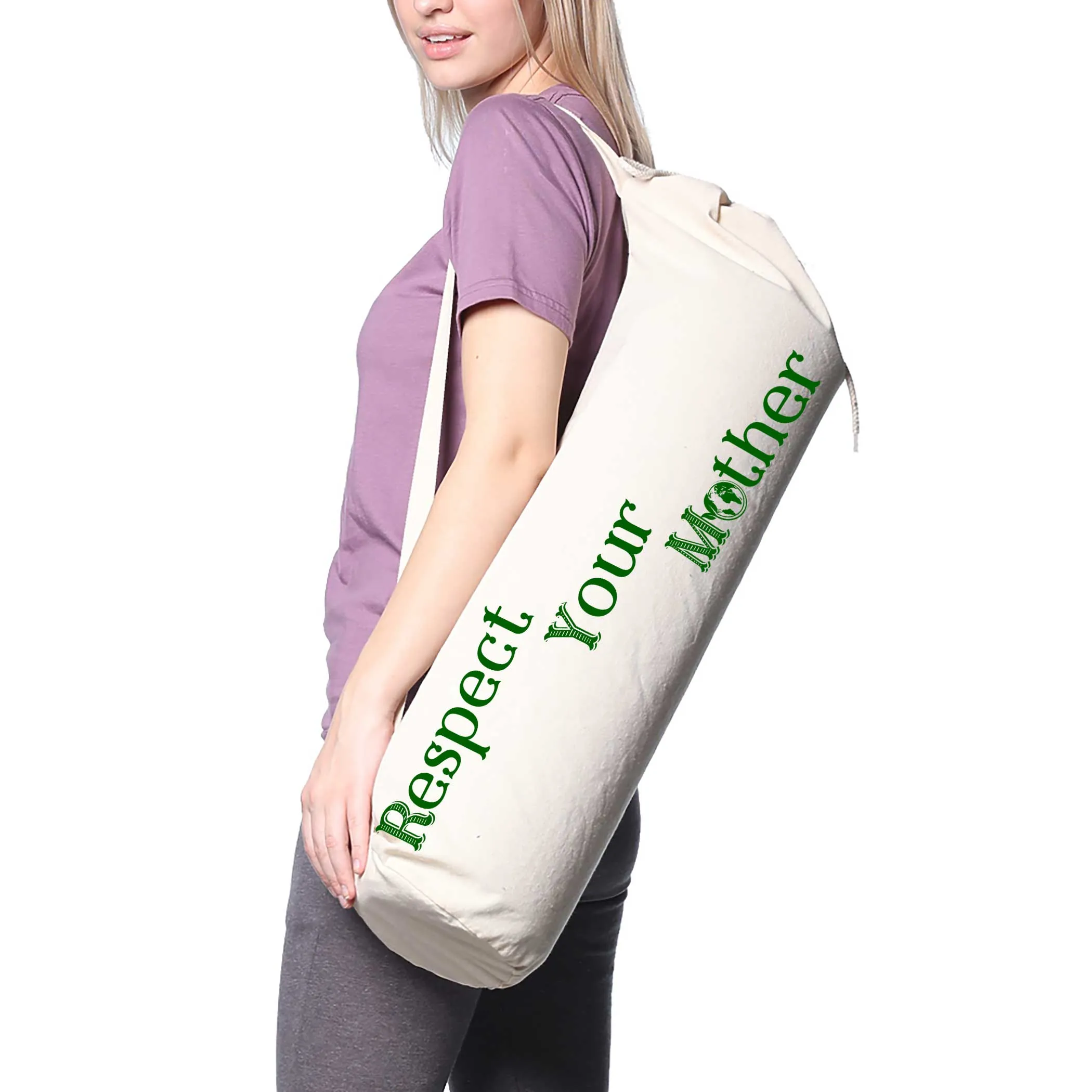 Respect Your Mother Organic Canvas Yoga Bag