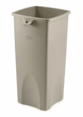 RUBBERMAID Sq CONT. 23gal 14½"sq 31"h