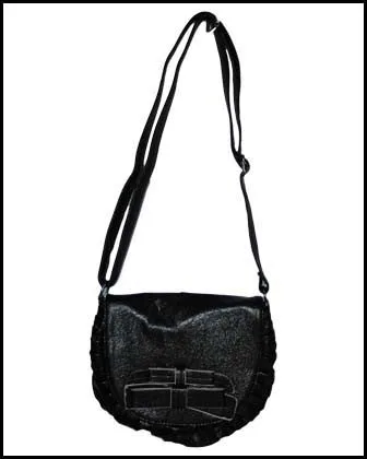 Ruffled Messenger Bag