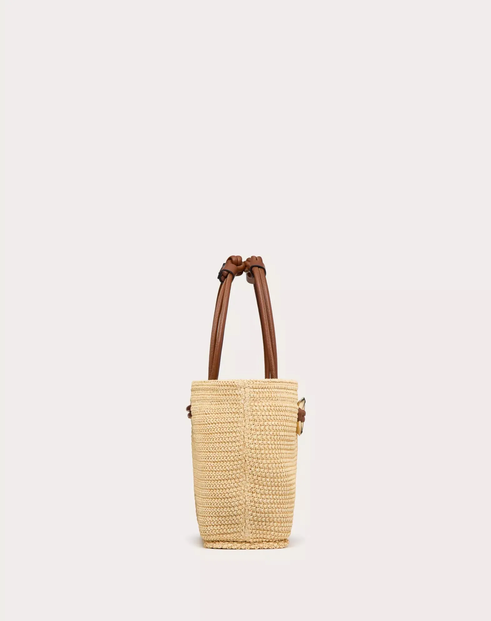 Small Valentino Garavani Escape Tote Bag In Raffia