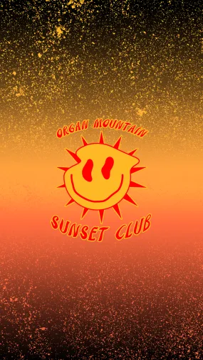 Smiley Sunset Club Texture Wallpaper