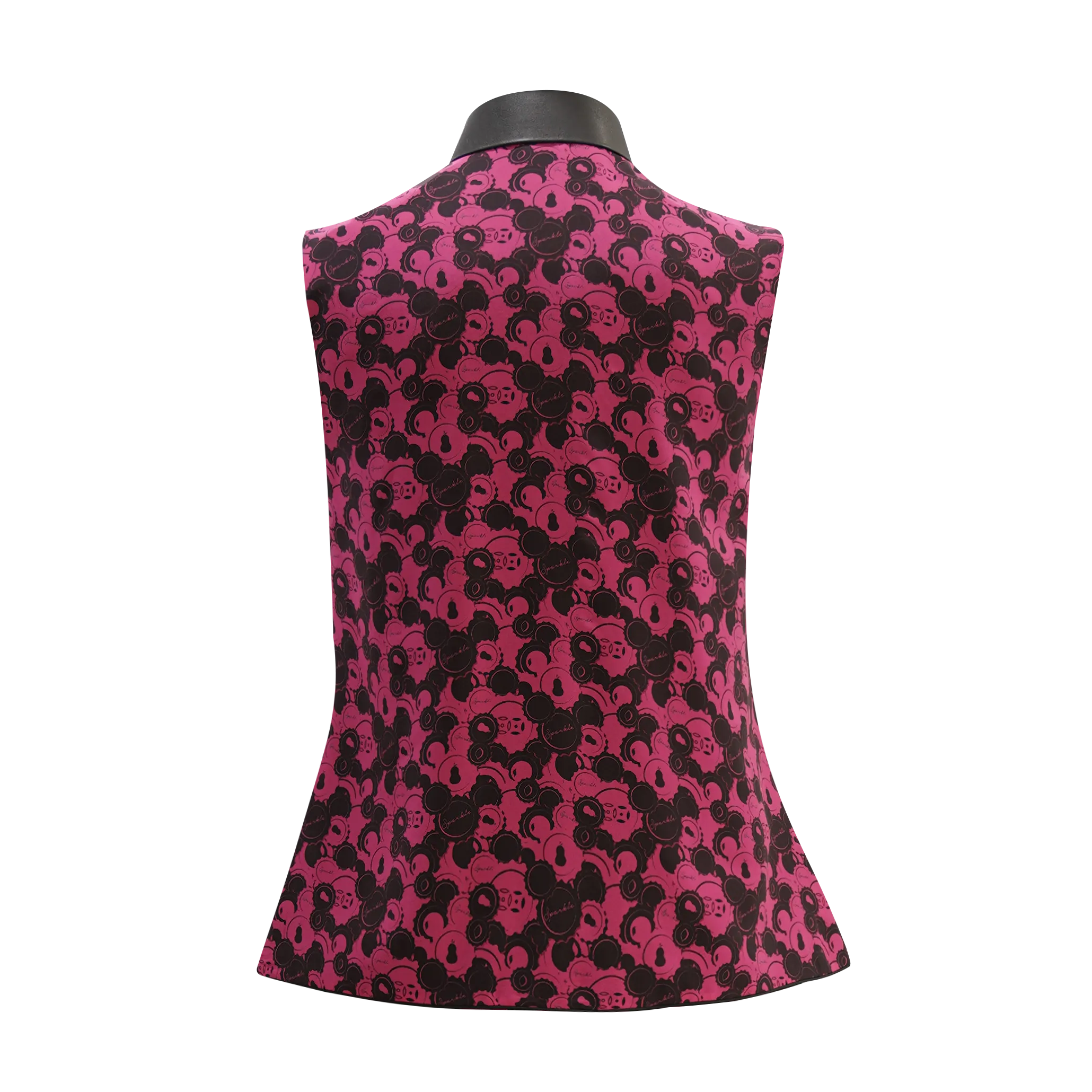 【SODA CAP】100% Silk Cheongsam Sleeveless Top (香港士多) (汽水情緣) (我愛紫紅)