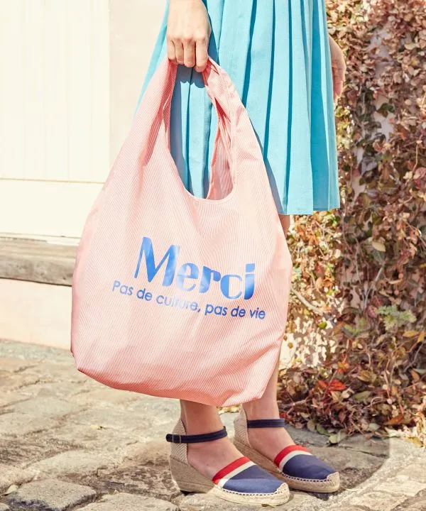 Striped Merci Shopping Bag