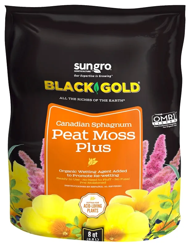 sun gro Sunshine 1410403 8 QT P Peat Moss, 8 qt Bag :BAG: QUANTITY: 1