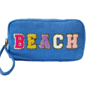 TC-1355 Terry Cloth Cosmetic Bag Beach