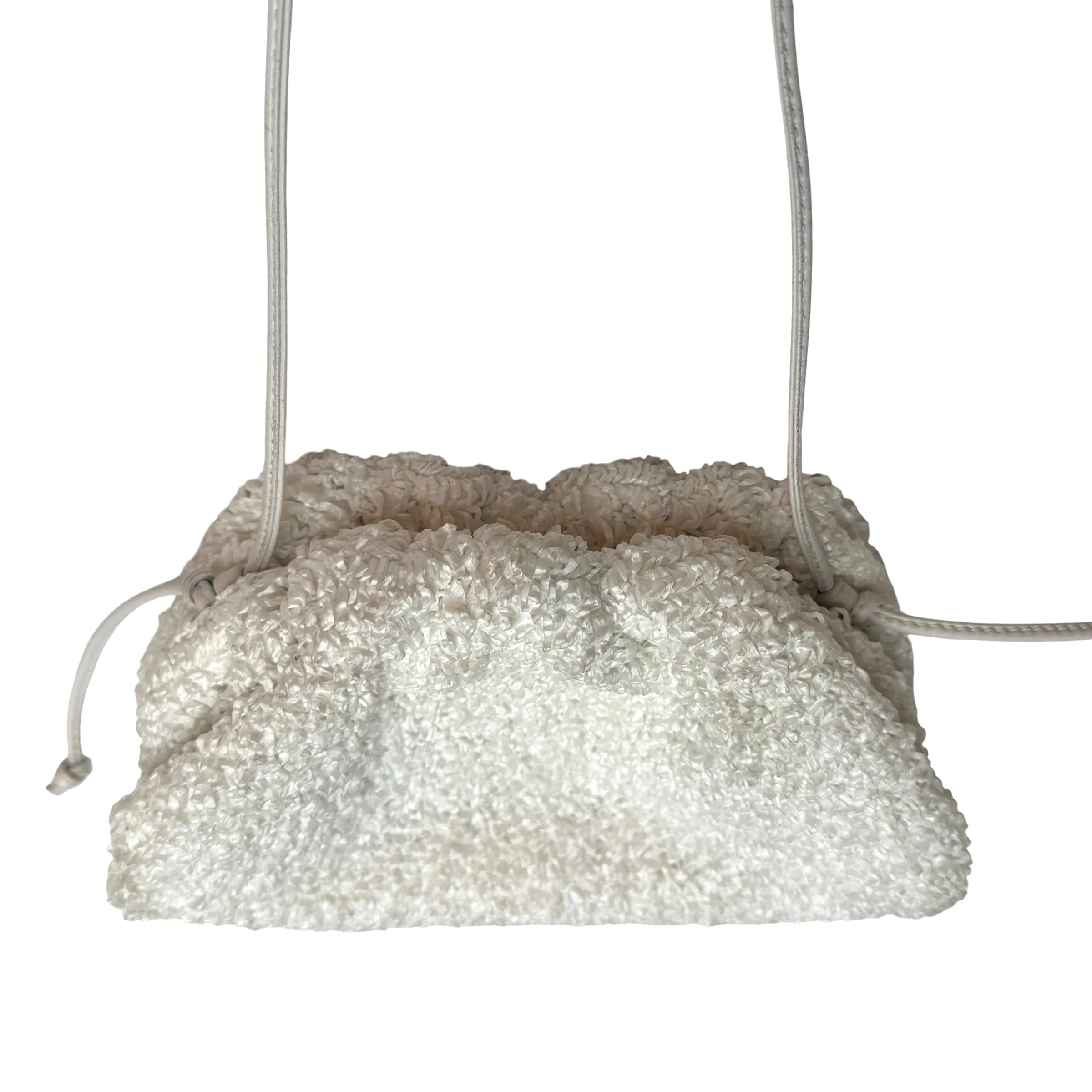 The Pouch Mini Bouclé Clutch