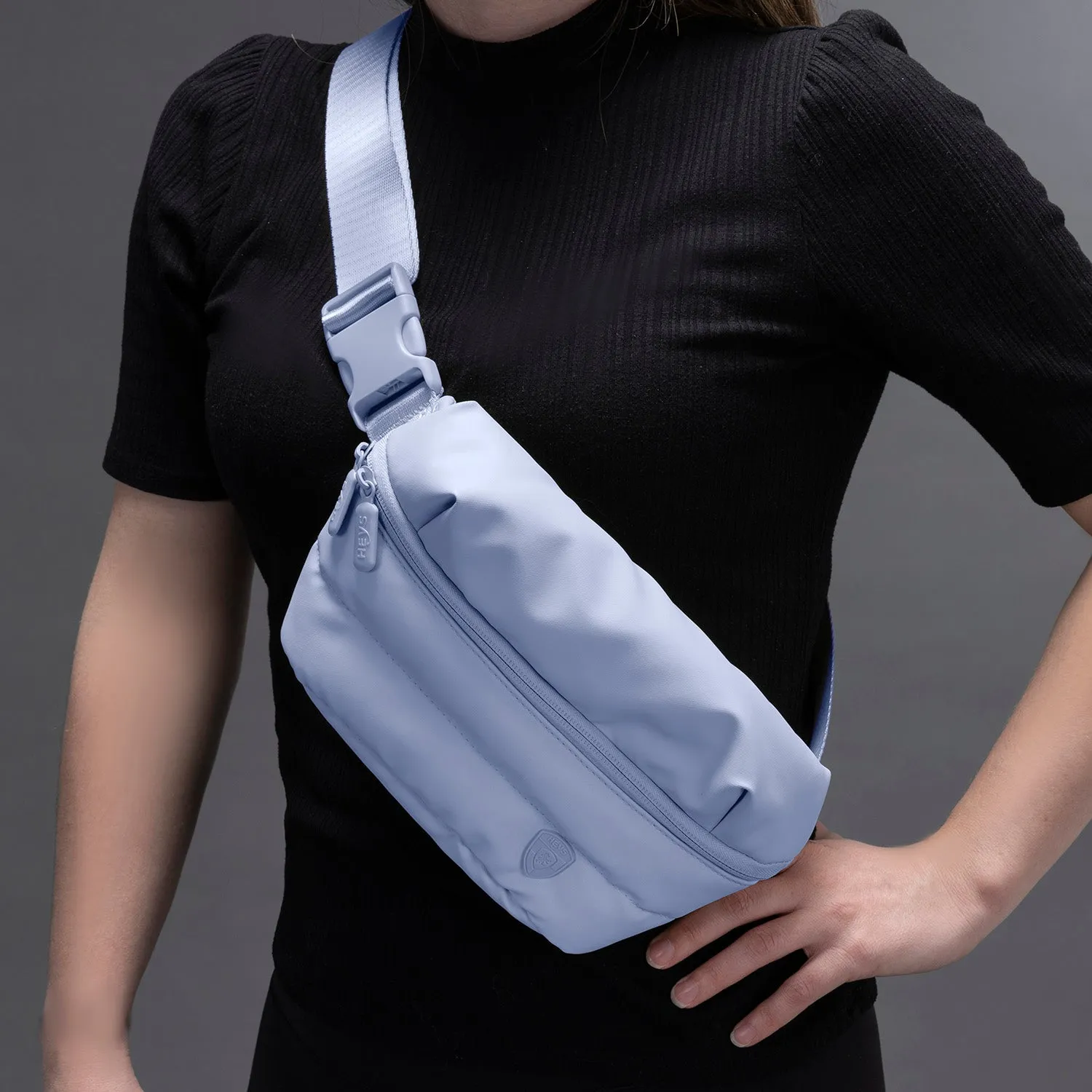 The Puffer Mini Waist Bag - Light Blue