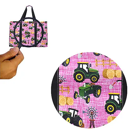 Tractor Field Mega Shopping Utility Tote Bag