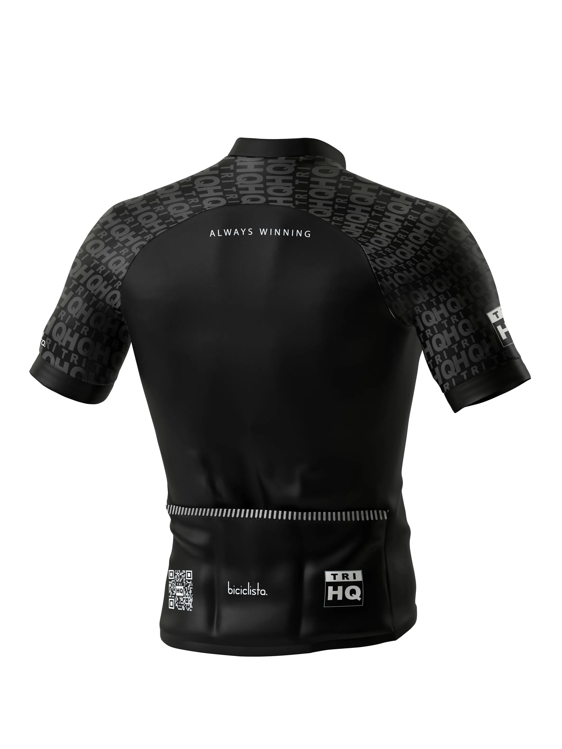 TRI HQ Black Cycling Jersey