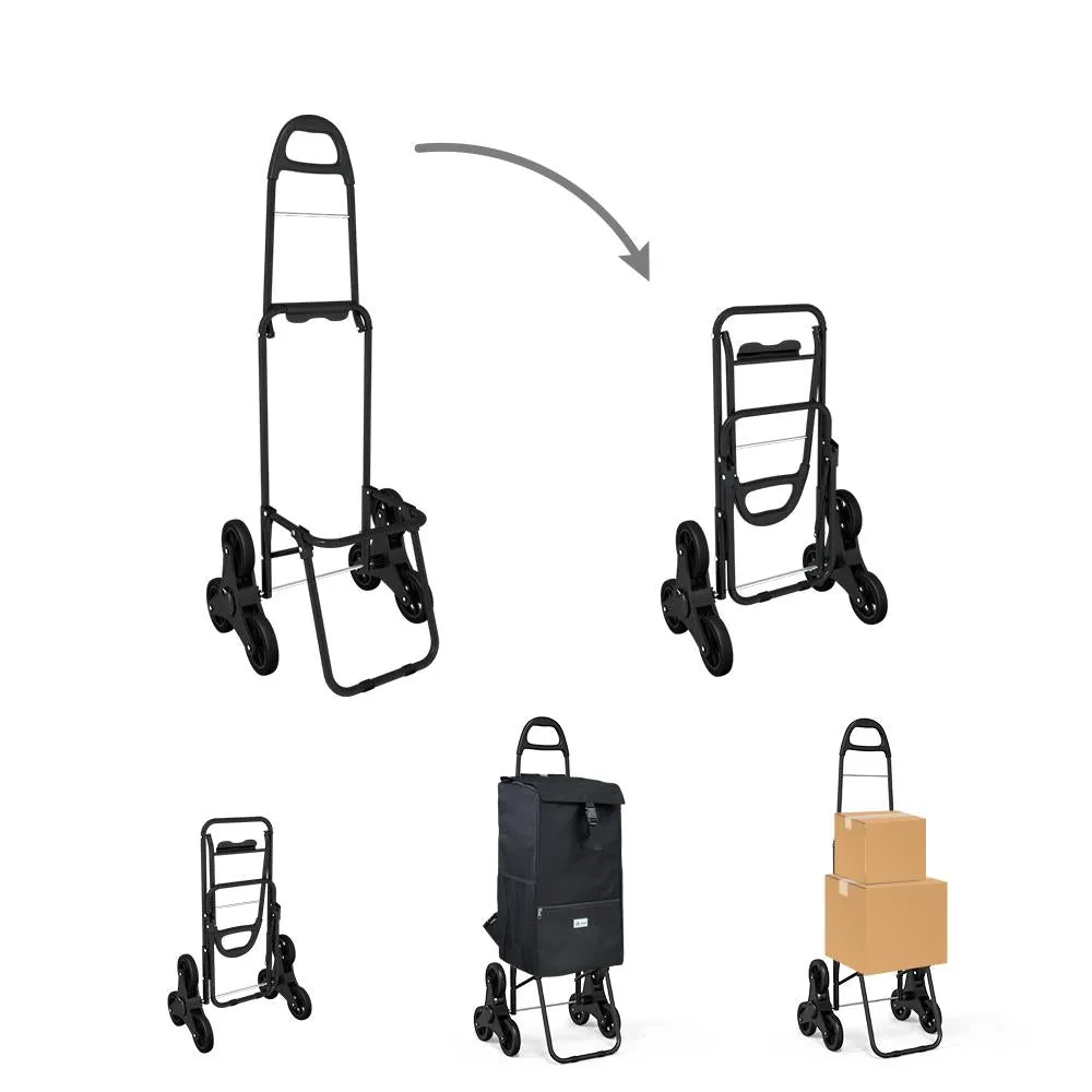 VOUNOT 6 Wheels Stair Climbing Shopping Trolley, with 35L Insulated Bag