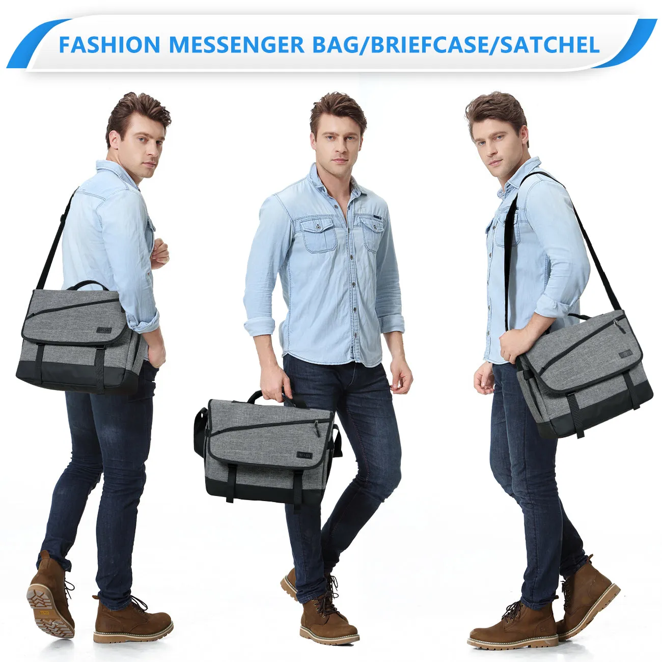 Water Resistant Briefcase  Messenger