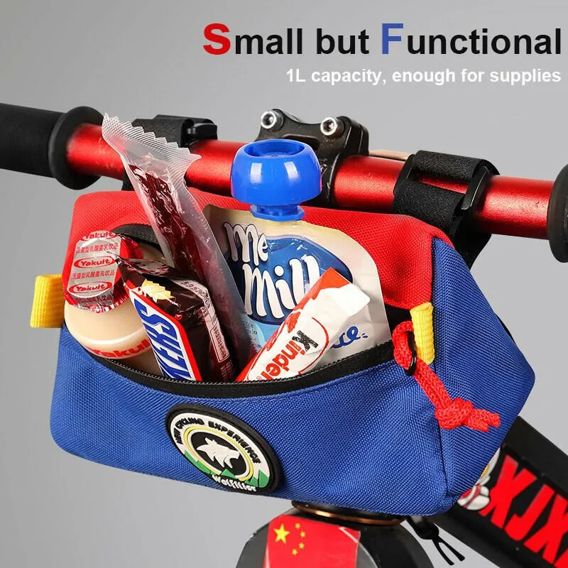 Wolfilist Saddle Frame Bag Waterproof Triangle Head Bag Children's Balance Car Bag Mountain Road BikeTools Storage Bag Bike Bag