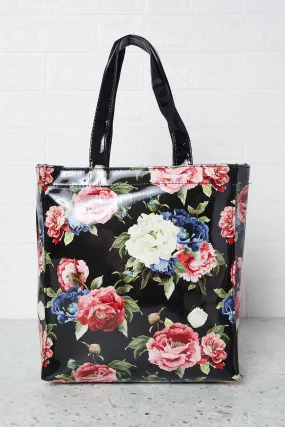 Women Black Printed Shopper Bag