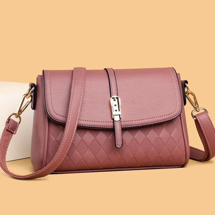 Women Messenger Bag Simple Soft Leather Cross body bag