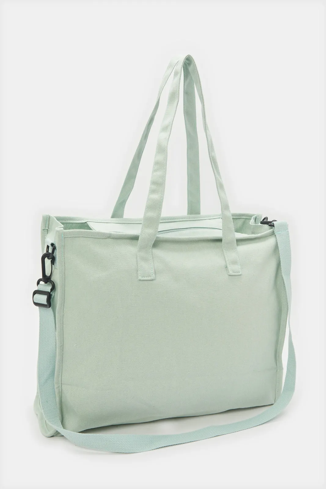 Women Mint Printed Shopper Bag