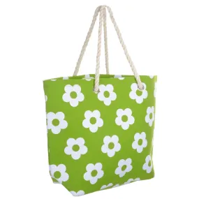 Womens Flower Canvas Beach Shoulder Bag Shopping Tote (Slight Seconds)