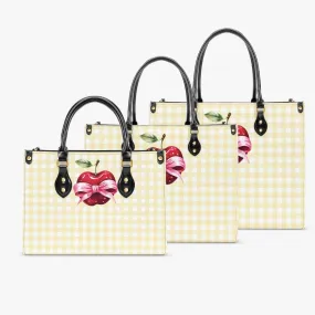 Women's Tote Bag - Rockabilly - Apple Lemon Plaid