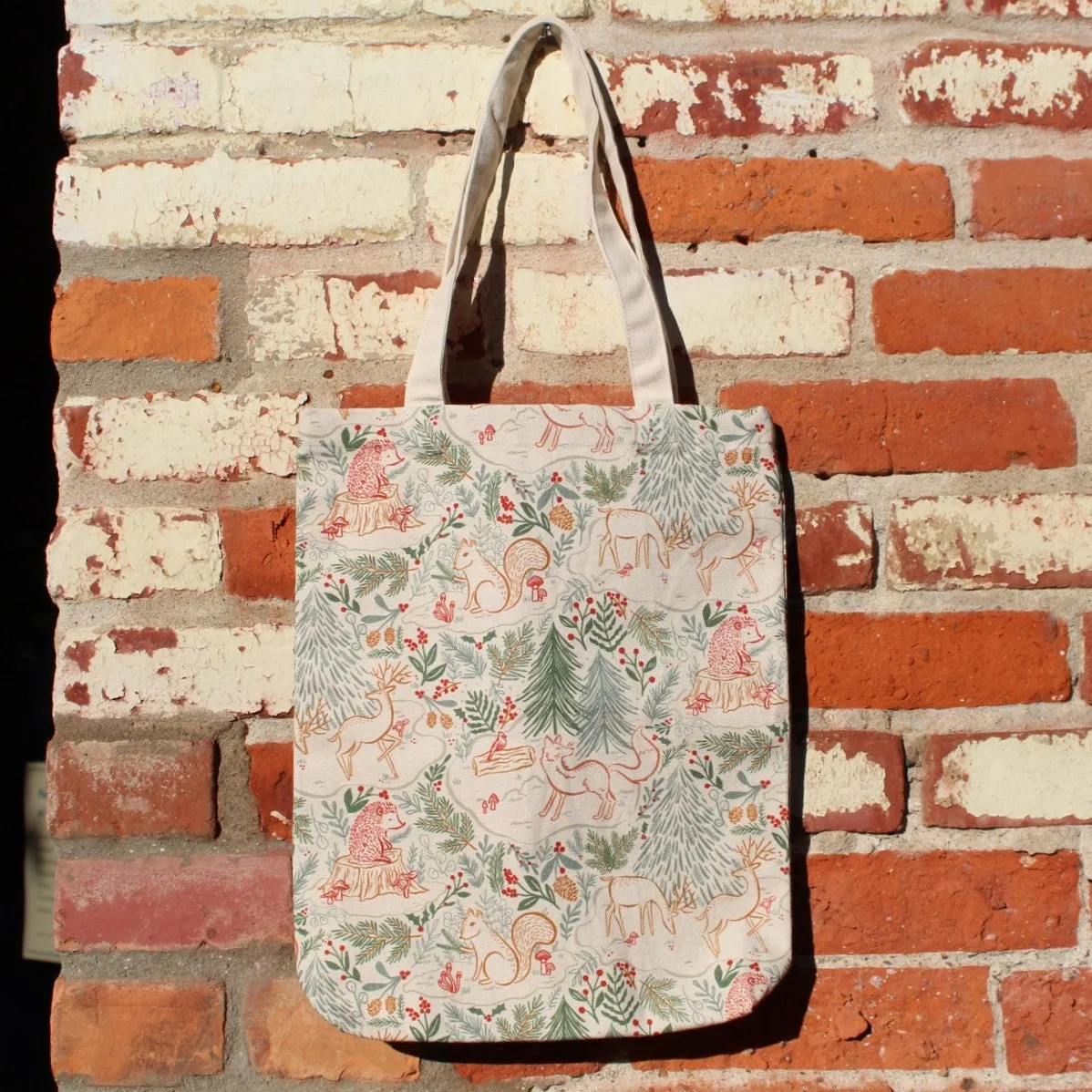 Woodland Cotton Tote - Critters