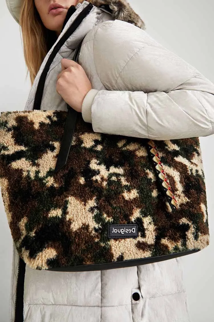 Wool Shopping Bag in Army | FINAL SALE