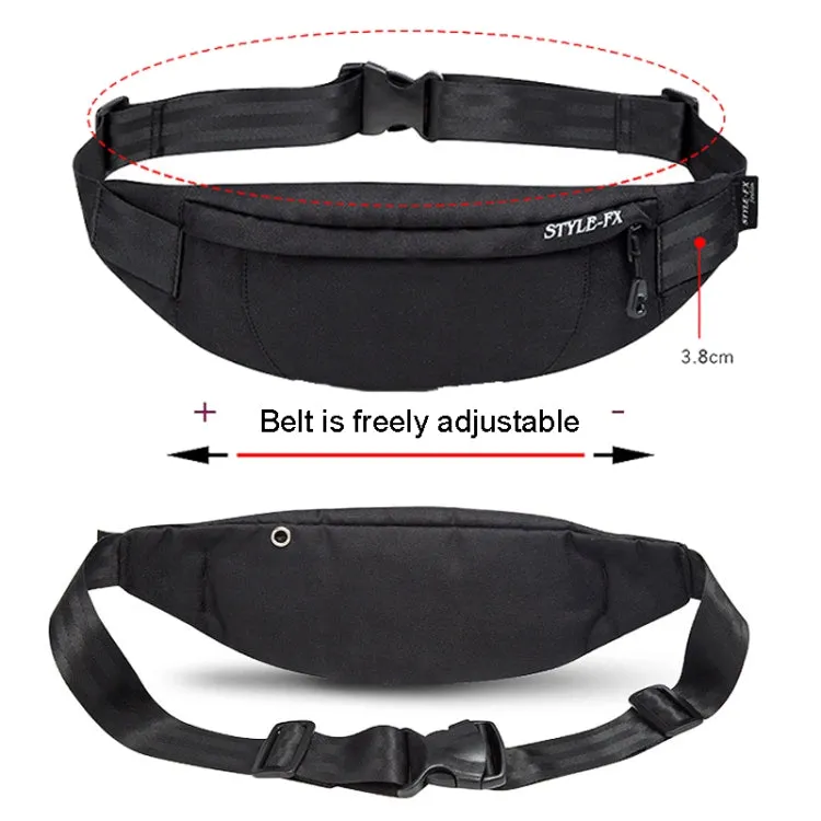 Y033 Men Waist Bag Multi-Function Casual Bag Outdoor Sports Small Bag(Black)