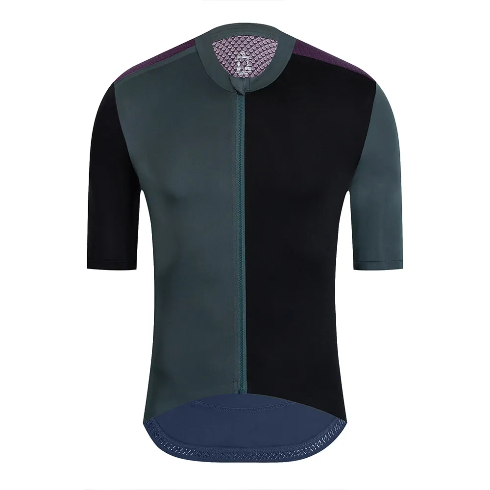 YKYW 2024 Men's New Cycling Jersey Moisture Wicking Quick Dry Multiple Color Combinations Colorblocking Light Blue Light Green