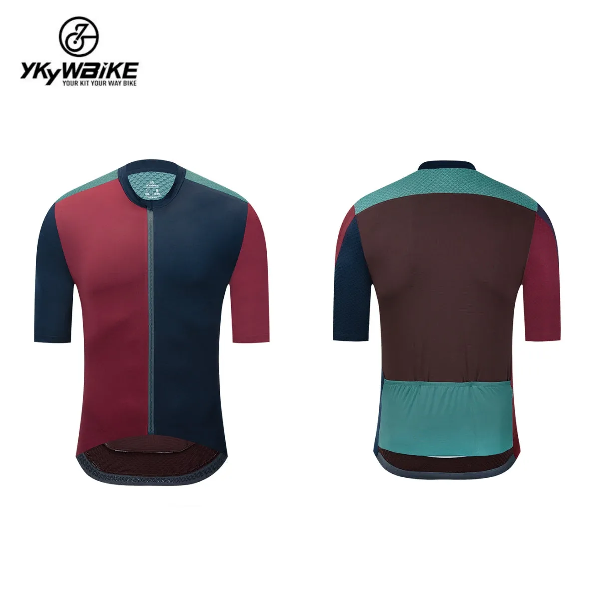 YKYW 2024 Men's New Cycling Jersey Moisture Wicking Quick Dry Multiple Color Combinations Colorblocking