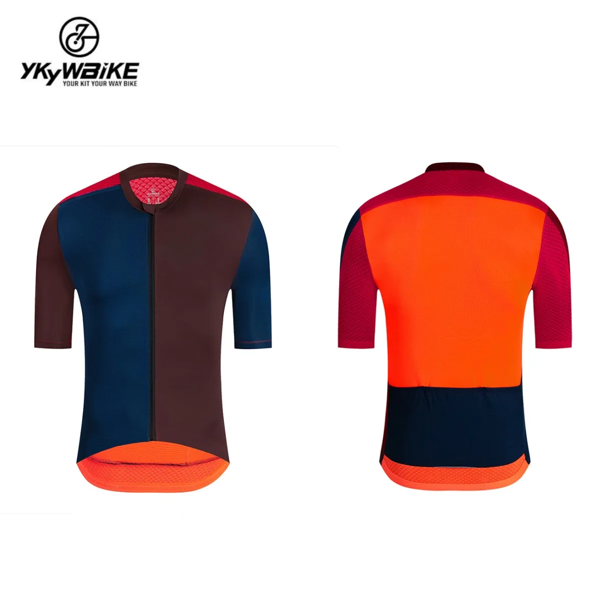 YKYW 2024 Men's New Cycling Jersey Moisture Wicking Quick Dry Multiple Color Combinations Colorblocking