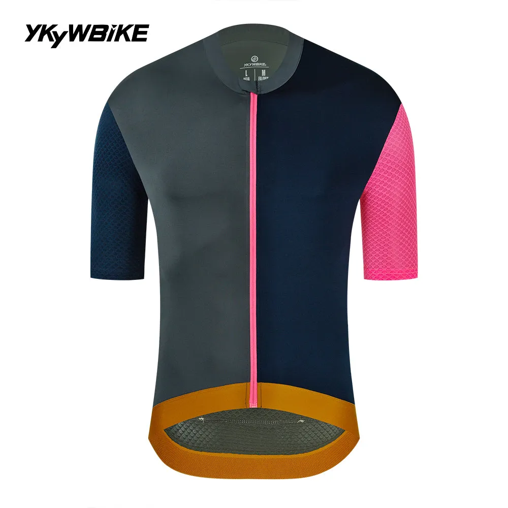 YKYW 2024 Men's New Cycling Jersey Moisture Wicking Quick Dry Multiple Color Combinations Colorblocking