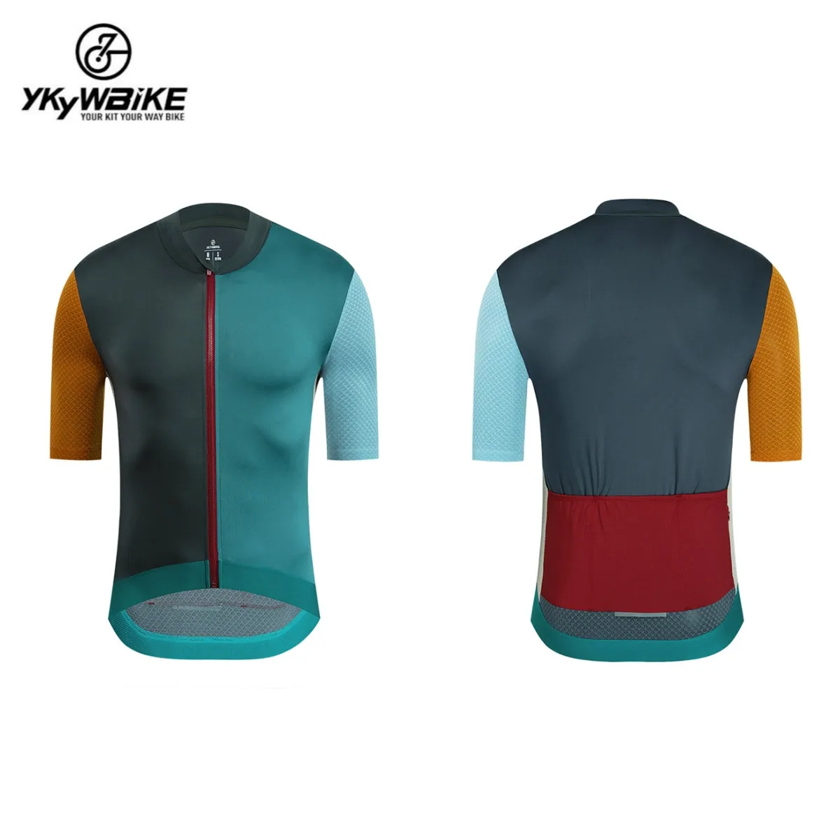 YKYW 2024 Men's New Cycling Jersey Moisture Wicking Quick Dry Multiple Color Combinations Colorblocking