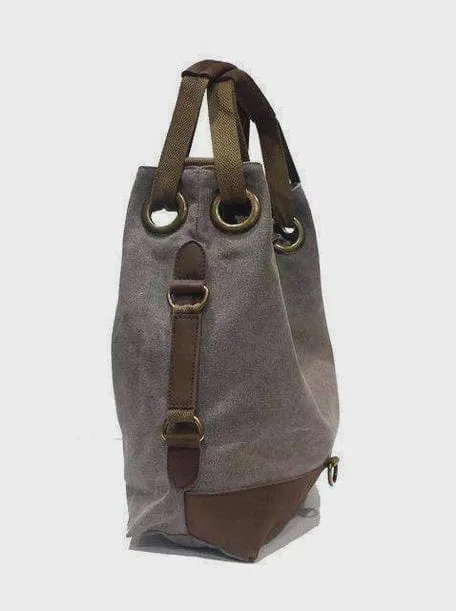 Zede Montparnasse Canvas and Leather Bag